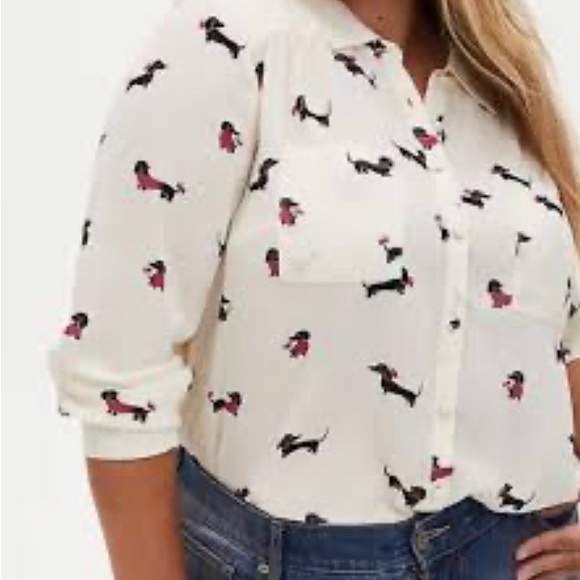 torrid Tops - Torrid weenie dog blouse size 5